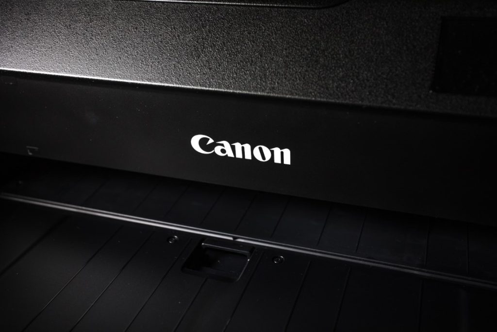 a black Canon printer