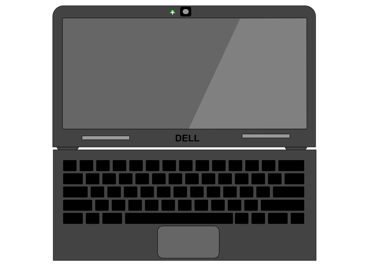 black dell laptop